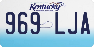 KY license plate 969LJA