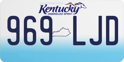 KY license plate 969LJD