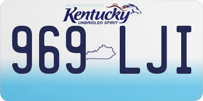 KY license plate 969LJI