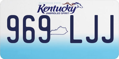 KY license plate 969LJJ
