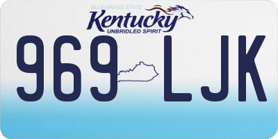 KY license plate 969LJK