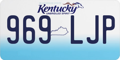 KY license plate 969LJP