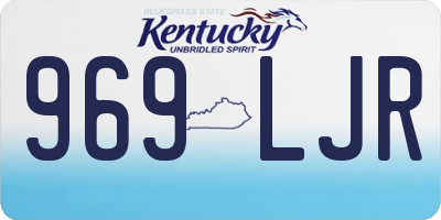 KY license plate 969LJR