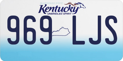 KY license plate 969LJS