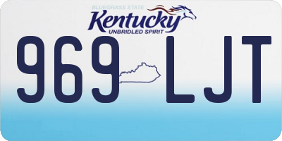 KY license plate 969LJT