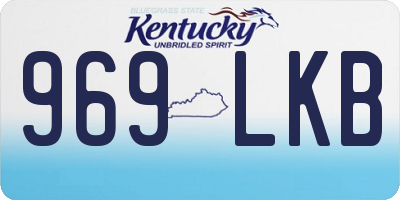 KY license plate 969LKB