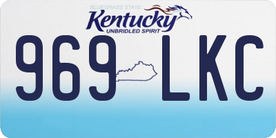 KY license plate 969LKC