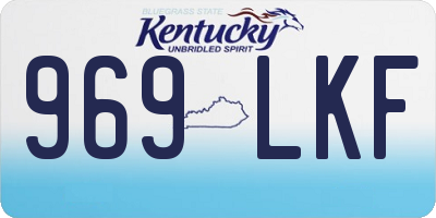 KY license plate 969LKF