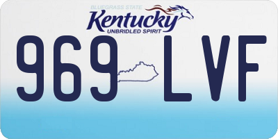 KY license plate 969LVF