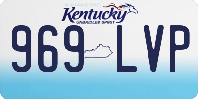 KY license plate 969LVP