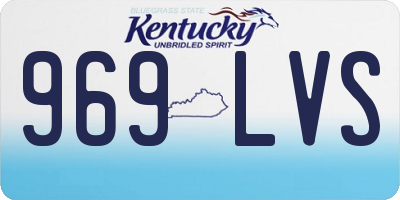 KY license plate 969LVS