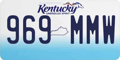 KY license plate 969MMW