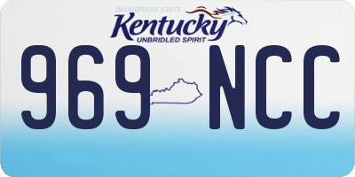 KY license plate 969NCC