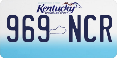 KY license plate 969NCR