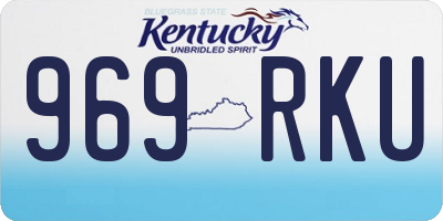 KY license plate 969RKU
