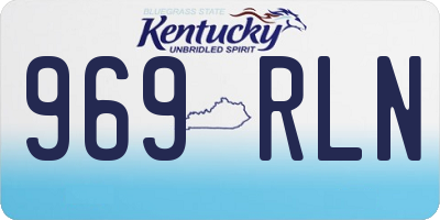 KY license plate 969RLN