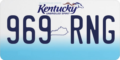 KY license plate 969RNG
