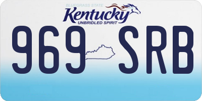KY license plate 969SRB
