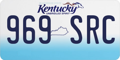 KY license plate 969SRC