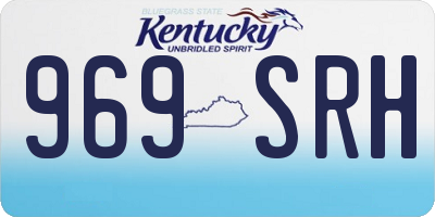KY license plate 969SRH