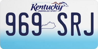 KY license plate 969SRJ