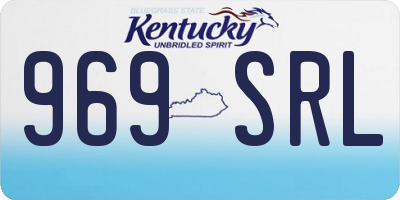 KY license plate 969SRL