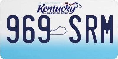 KY license plate 969SRM