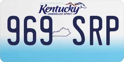 KY license plate 969SRP