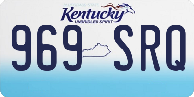 KY license plate 969SRQ