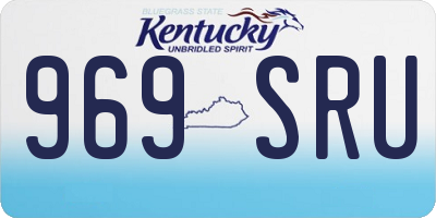 KY license plate 969SRU