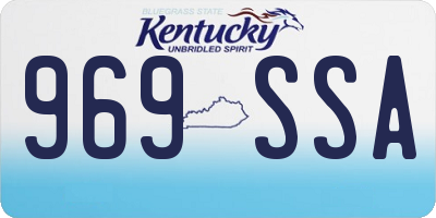 KY license plate 969SSA