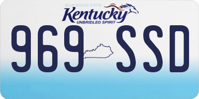 KY license plate 969SSD
