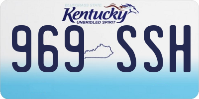 KY license plate 969SSH