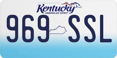 KY license plate 969SSL