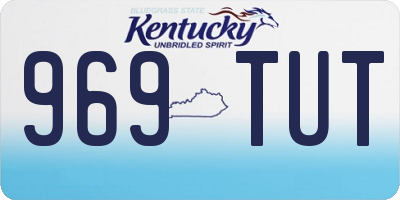 KY license plate 969TUT