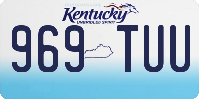 KY license plate 969TUU
