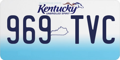 KY license plate 969TVC