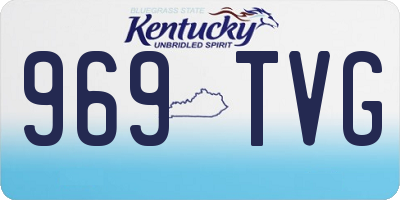 KY license plate 969TVG