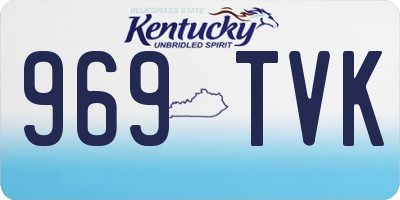 KY license plate 969TVK