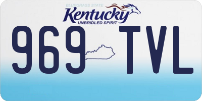 KY license plate 969TVL