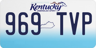 KY license plate 969TVP