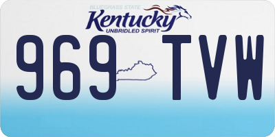 KY license plate 969TVW
