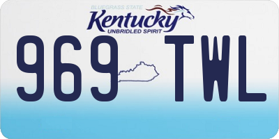 KY license plate 969TWL