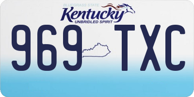 KY license plate 969TXC