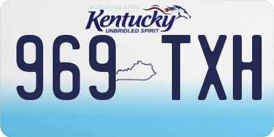 KY license plate 969TXH