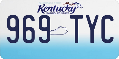 KY license plate 969TYC
