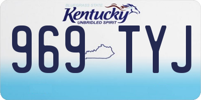 KY license plate 969TYJ
