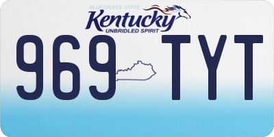 KY license plate 969TYT