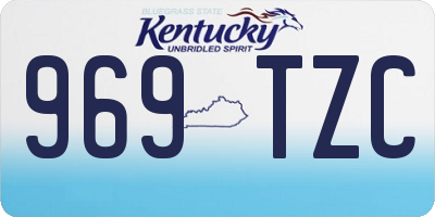 KY license plate 969TZC