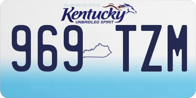 KY license plate 969TZM